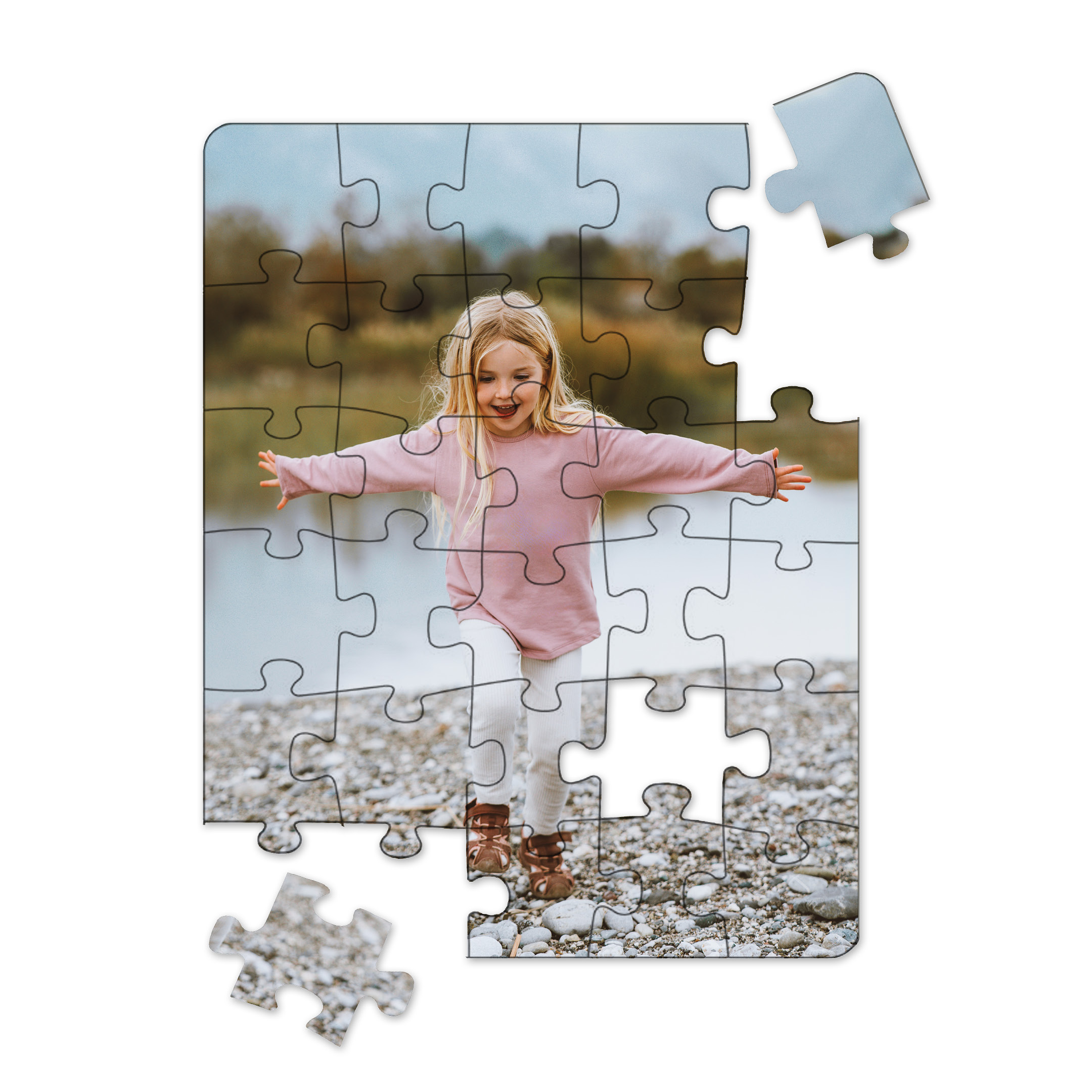 Premium Personalized Photo Puzzle, Portrait / Vertical - 24 Pieces
